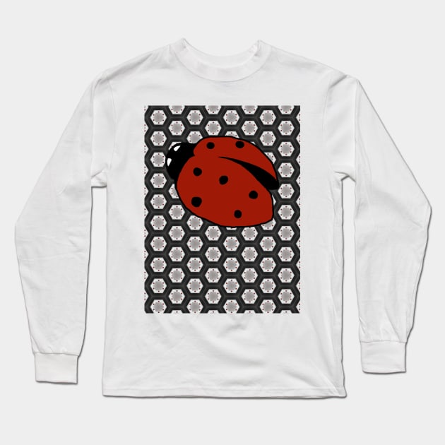 Ladybug with Background Long Sleeve T-Shirt by Kelliboo